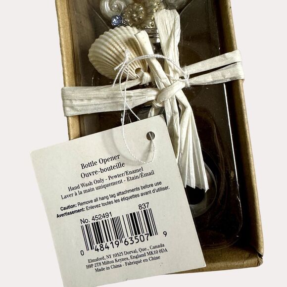 By The Sea Pewter Seahorse Fish Jewel Bottle Opener NIB bv - Picture 3 of 4